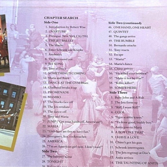 VINTAGE 1991 West Side Story LaserDisc - Deluxe Letter-Box Edition - 2-Disc Set - Picture 5 of 12